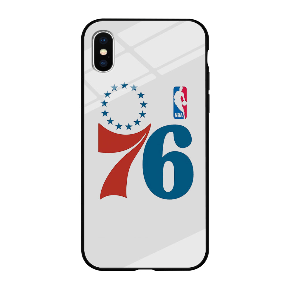 Philadelphia 76ers White iPhone Xs Max Case