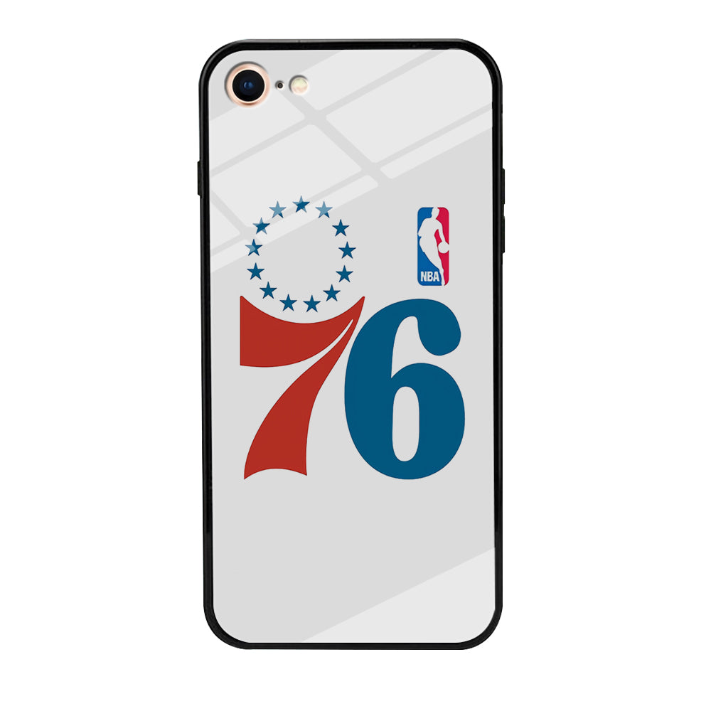 Philadelphia 76ers White iPhone 8 Case