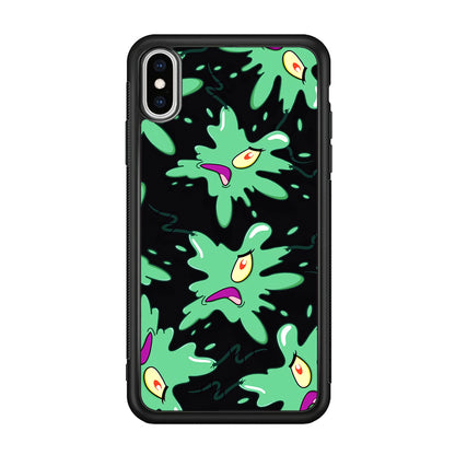 Plankton Flat Character iPhone X Case