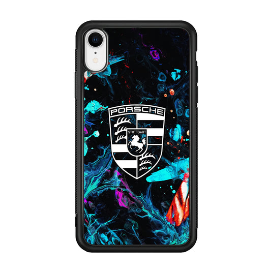 Porsche Logo Marble iPhone XR Case - Ezzystore