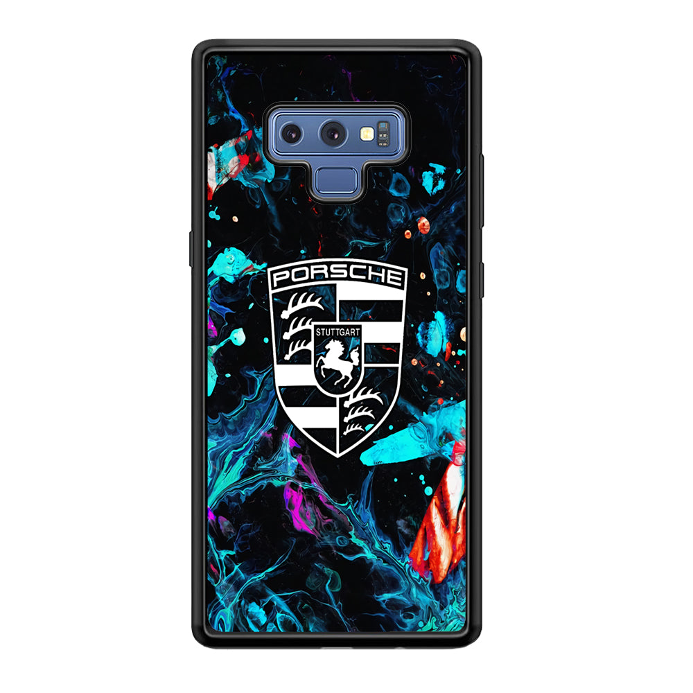 Porsche Logo Marble  Samsung Galaxy Note 9 Case - Ezzystore