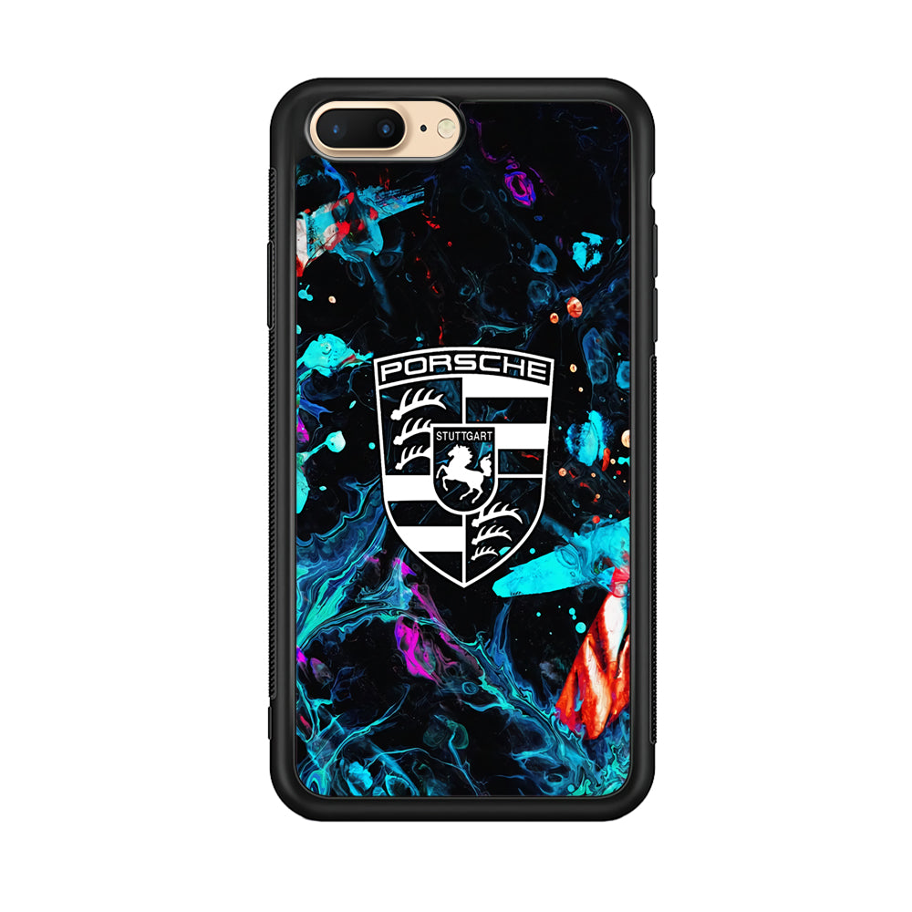 Porsche Logo Marble iPhone 8 Plus Case - Ezzystore