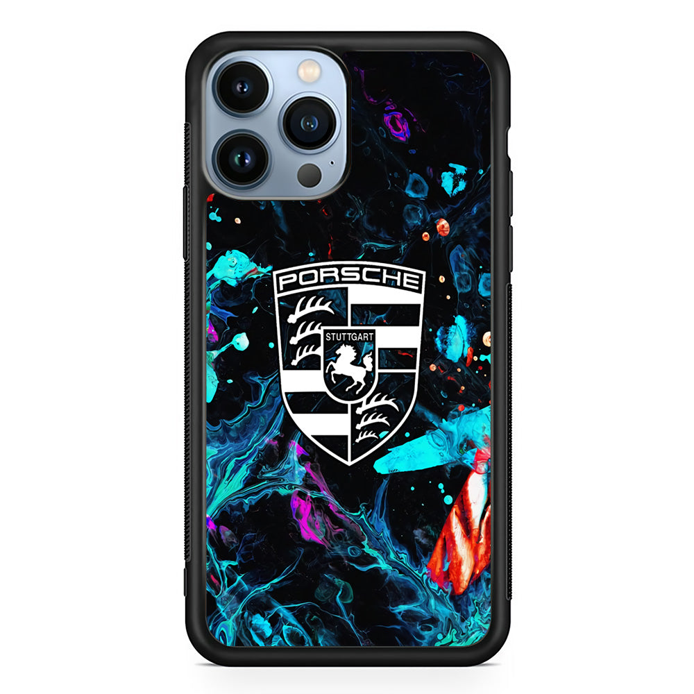 Porsche Logo Marble iPhone 13 Pro Case - Ezzystore