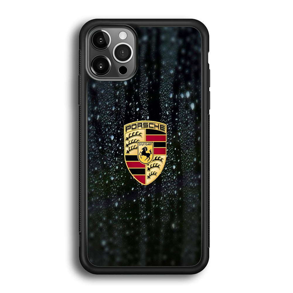 Porsche Logo Watermark iPhone 12 Pro Max Case - Ezzystore