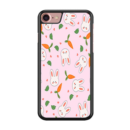Rabbit Carrot Doodle iPhone 8 Case