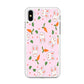 Rabbit Carrot Doodle iPhone X Case