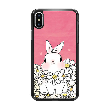 Rabbit CuteFlowers iPhone Xs Max Case