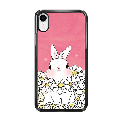 Rabbit CuteFlowers iPhone XR Case