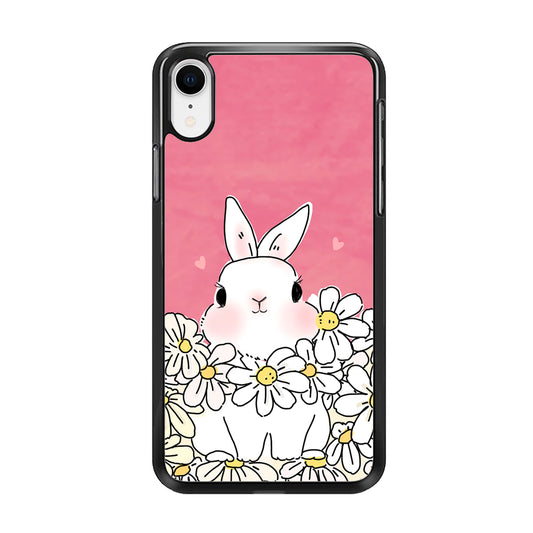 Rabbit CuteFlowers iPhone XR Case