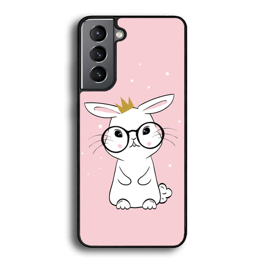 Rabbit Eyeglasses King Samsung Galaxy S21 Case - Ezzystore