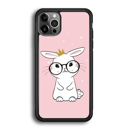 Rabbit Eyeglasses King iPhone 12 Pro Max Case