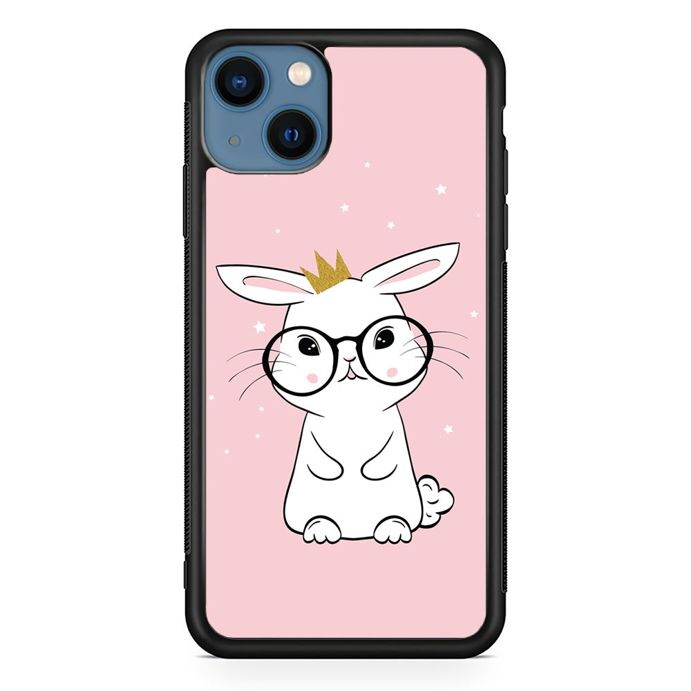 Rabbit Eyeglasses King iPhone 13 Case