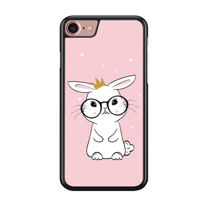 Rabbit Eyeglasses King iPhone 8 Case