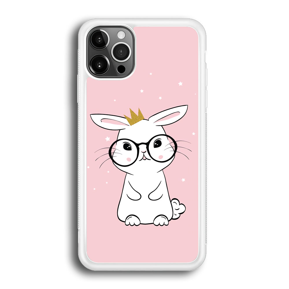 Rabbit Eyeglasses King iPhone 12 Pro Max Case