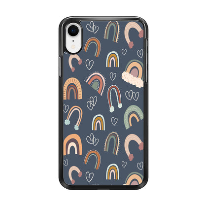 Rainbow Aesthetic Navy iPhone XR Case