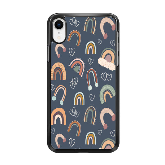 Rainbow Aesthetic Navy iPhone XR Case