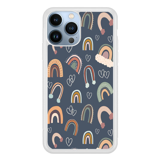 Rainbow Aesthetic Navy iPhone 13 Pro Case