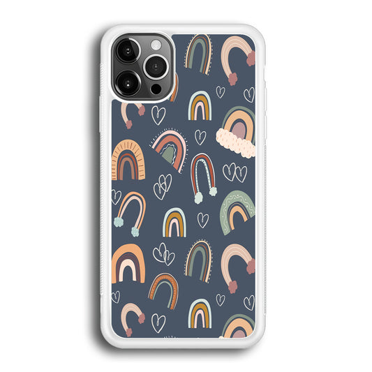 Rainbow Aesthetic Navy iPhone 12 Pro Max Case