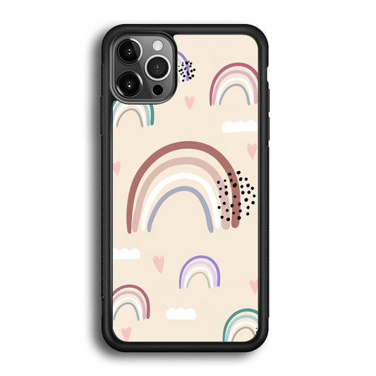 Rainbow Aesthetic Soft Colour  iPhone 12 Pro Max Case