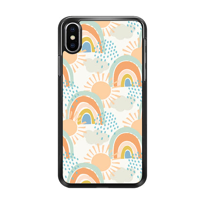 Rainbow Aesthetic Sun iPhone X Case