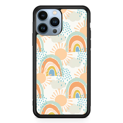 Rainbow Aesthetic Sun iPhone 13 Pro Case