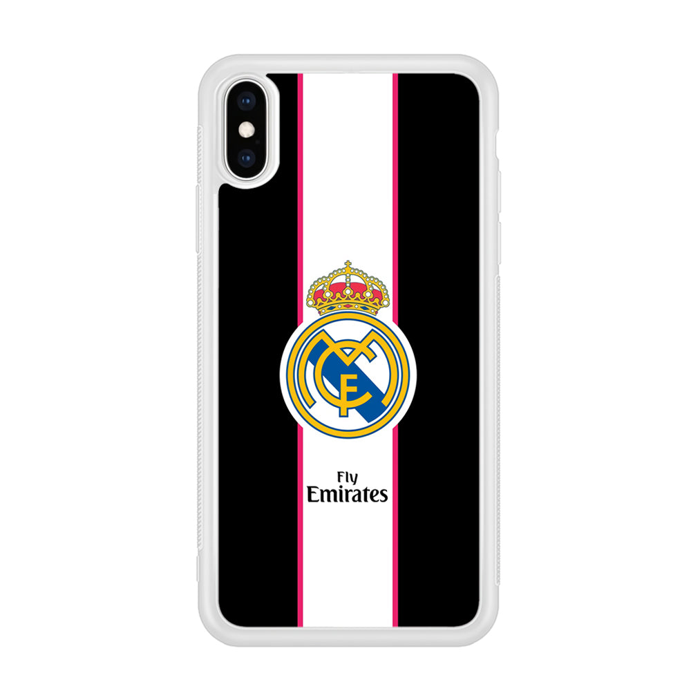 Real Madrid Stripe and Black iPhone Xs Max Case