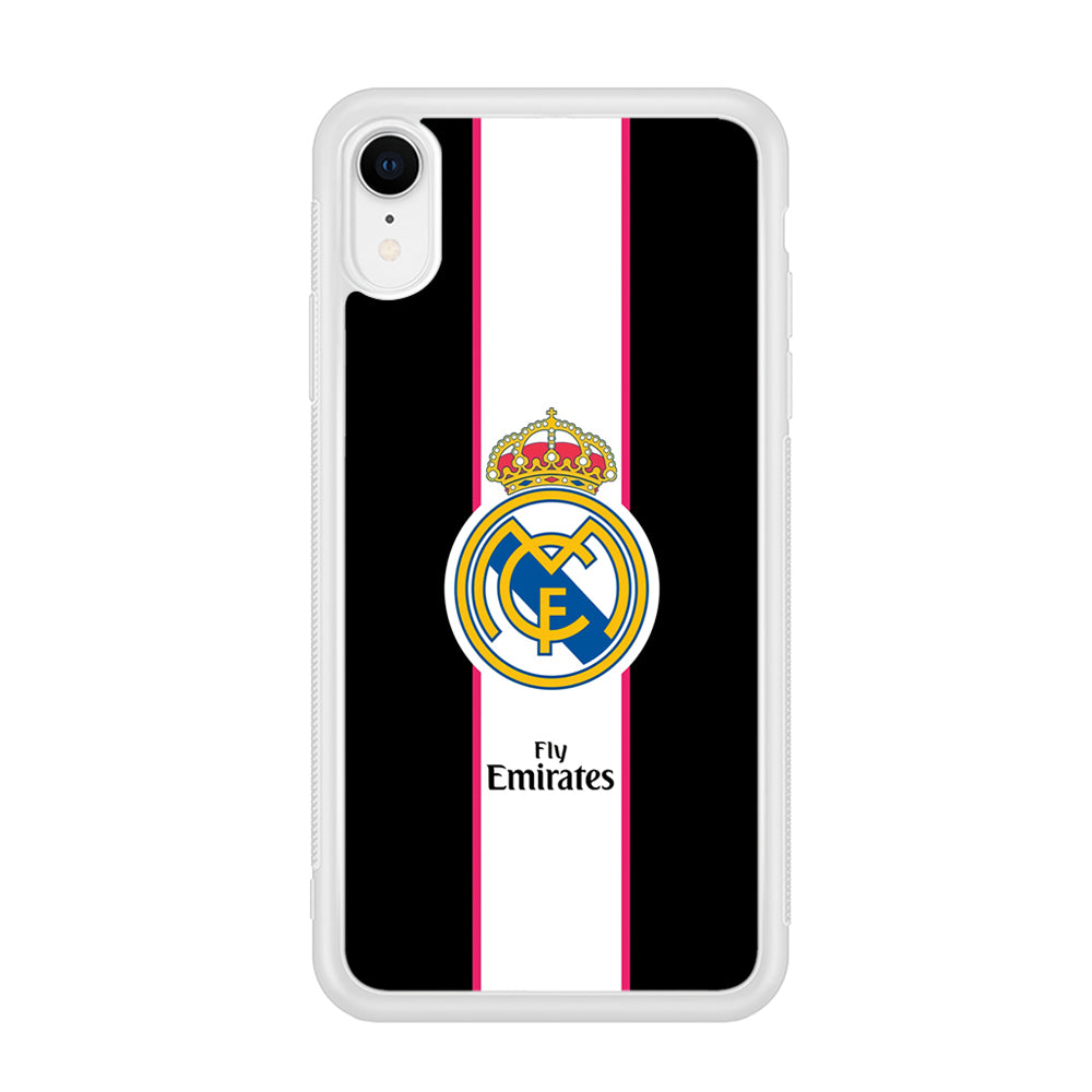 Real Madrid Stripe and Black iPhone XR Case