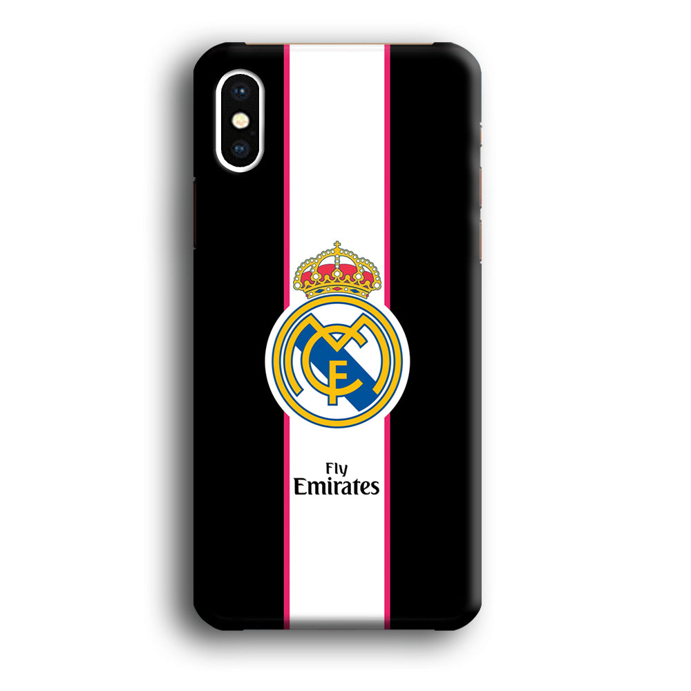 Real Madrid Stripe and Black iPhone X Case