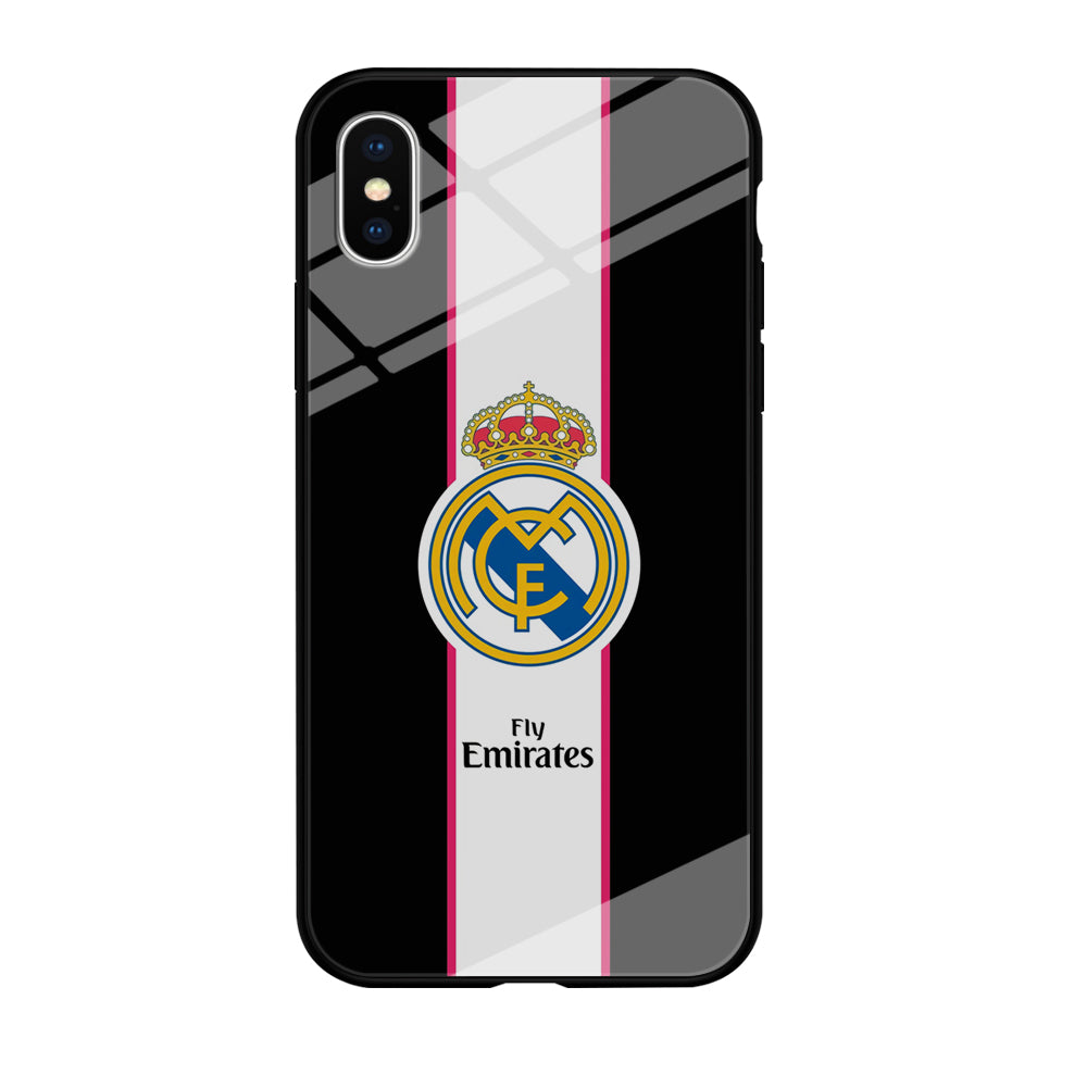 Real Madrid Stripe and Black iPhone Xs Max Case
