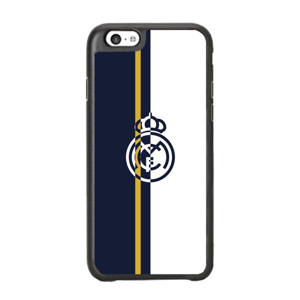 Real Mardrid Blue White Stripe Gold iPhone 6 Plus | 6s Plus Case