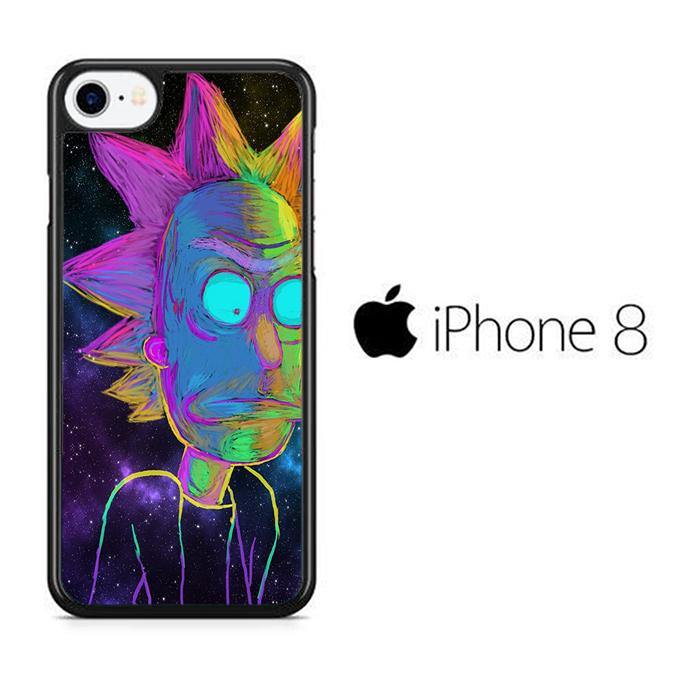 Rick and Morty Chalk Rainbow iPhone 8 Case - ezzyst