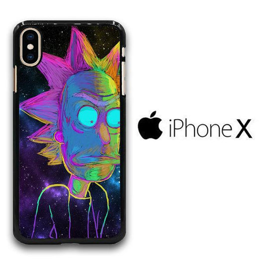 Rick and Morty Chalk Rainbow iPhone X Case - ezzyst