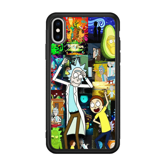 Rick and Morty Dance In Collage iPhone Xs Max Case