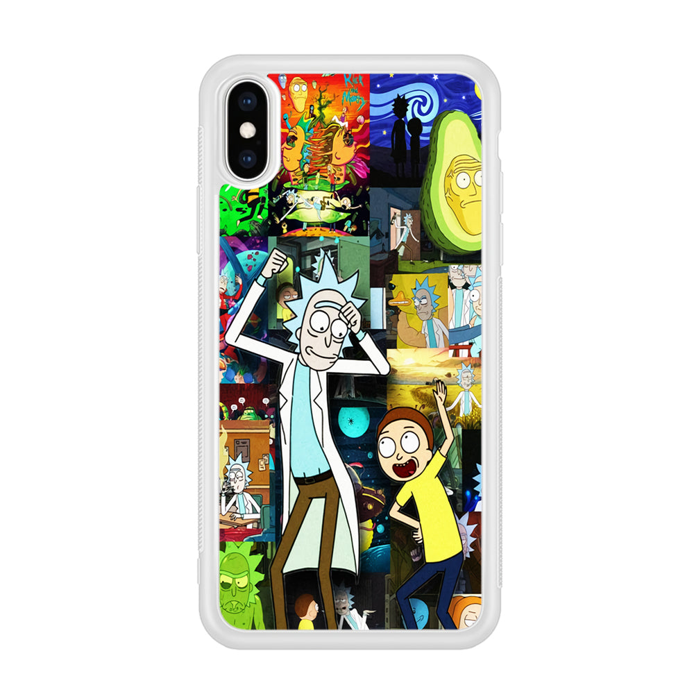 Rick and Morty Dance In Collage iPhone Xs Max Case