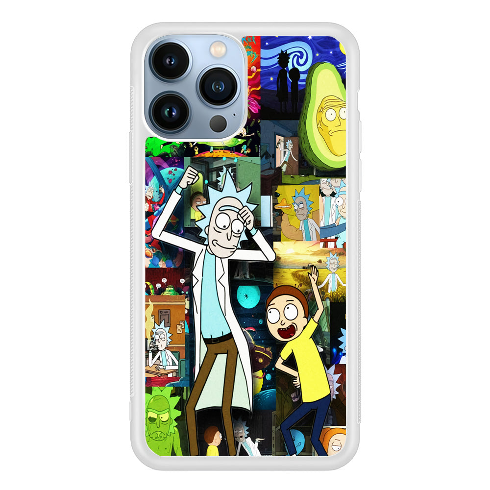 Rick and Morty Dance In Collage iPhone 13 Pro Case
