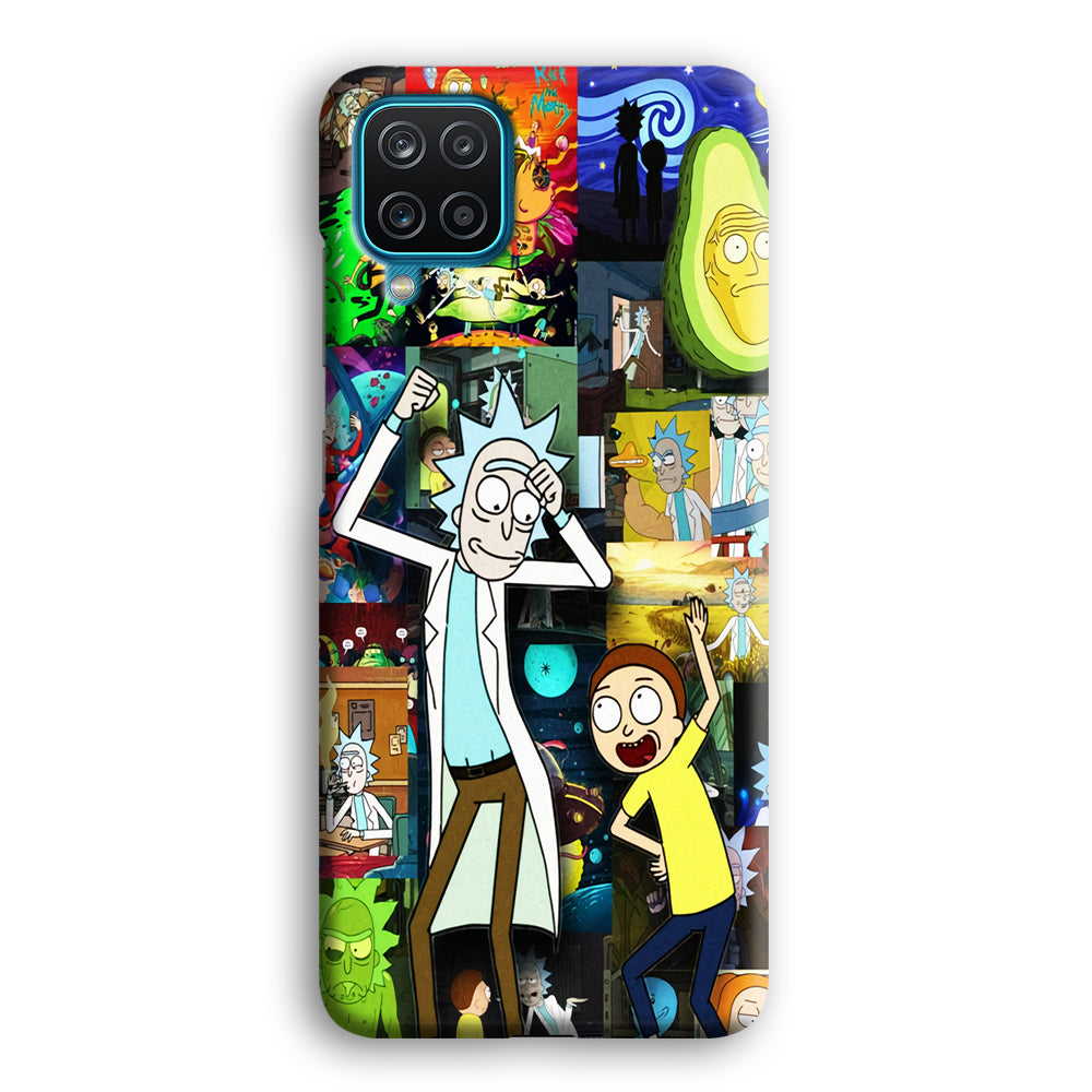 Rick and Morty Dance In Collage Samsung Galaxy A12 Case