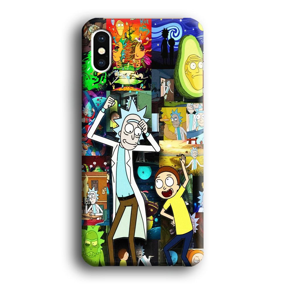 Rick and Morty Dance In Collage iPhone Xs Max Case