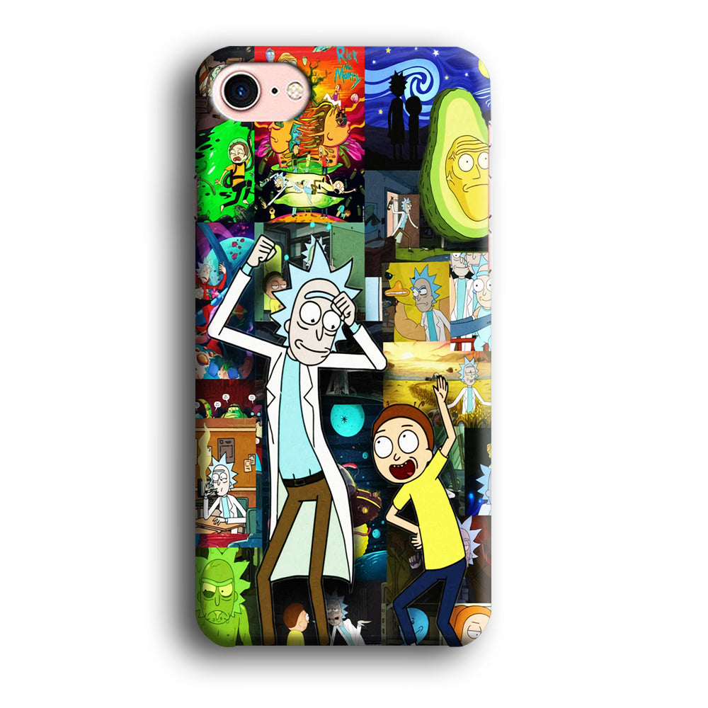 Rick and Morty Dance In Collage iPhone 7 Case