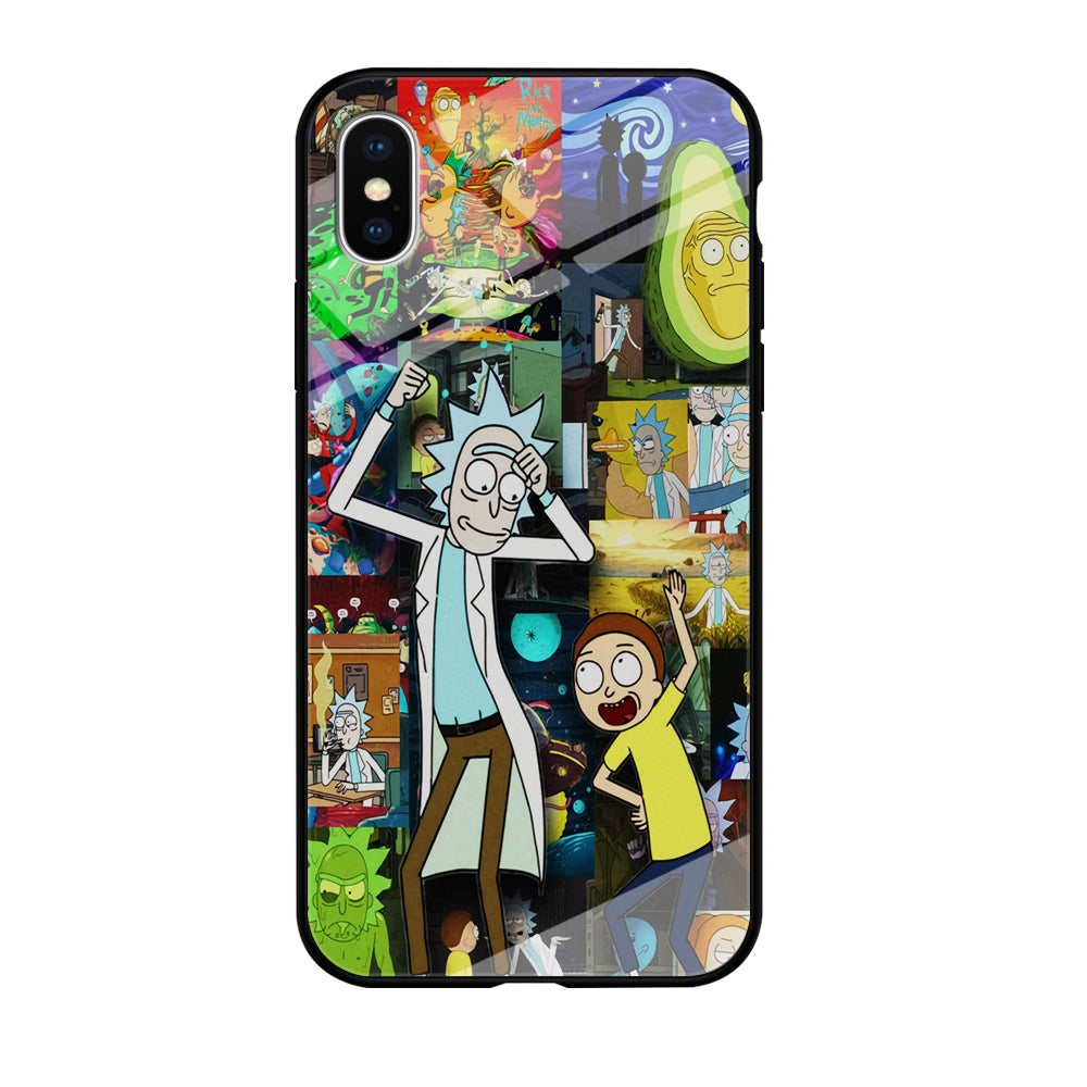 Rick and Morty Dance In Collage iPhone X Case