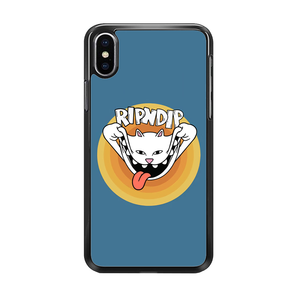 Rip N Dip Smile In Blue iPhone X Case - Ezzystore