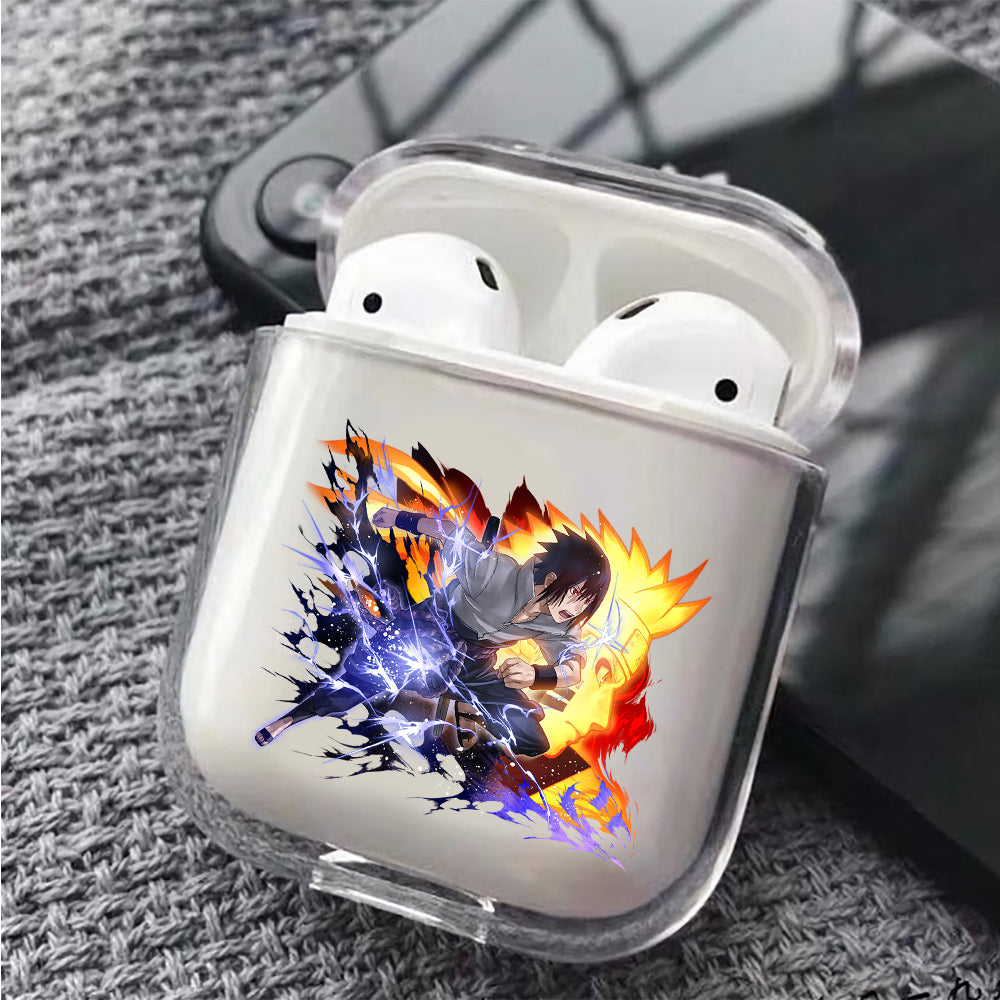 Sasuke The Sun and The Moon Protective Clear Case Cover For Apple Airpods