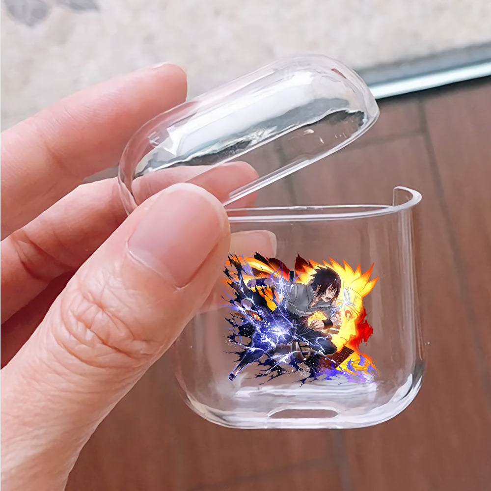 Sasuke The Sun and The Moon Protective Clear Case Cover For Apple Airpods