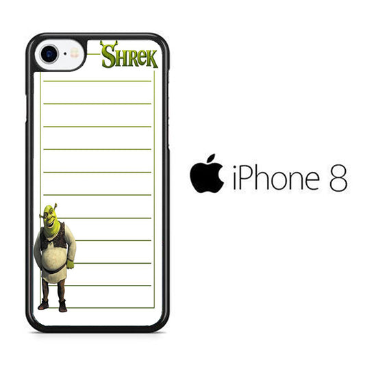 Shreek Paper Note iPhone 8 Case