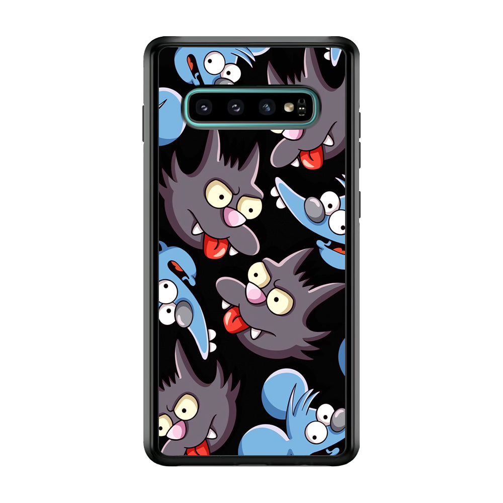 Simpson Snowball Cat Samsung Galaxy S10 Case