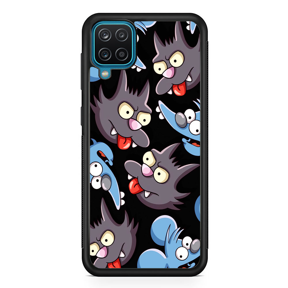 Simpson Snowball Cat Samsung Galaxy A12 Case