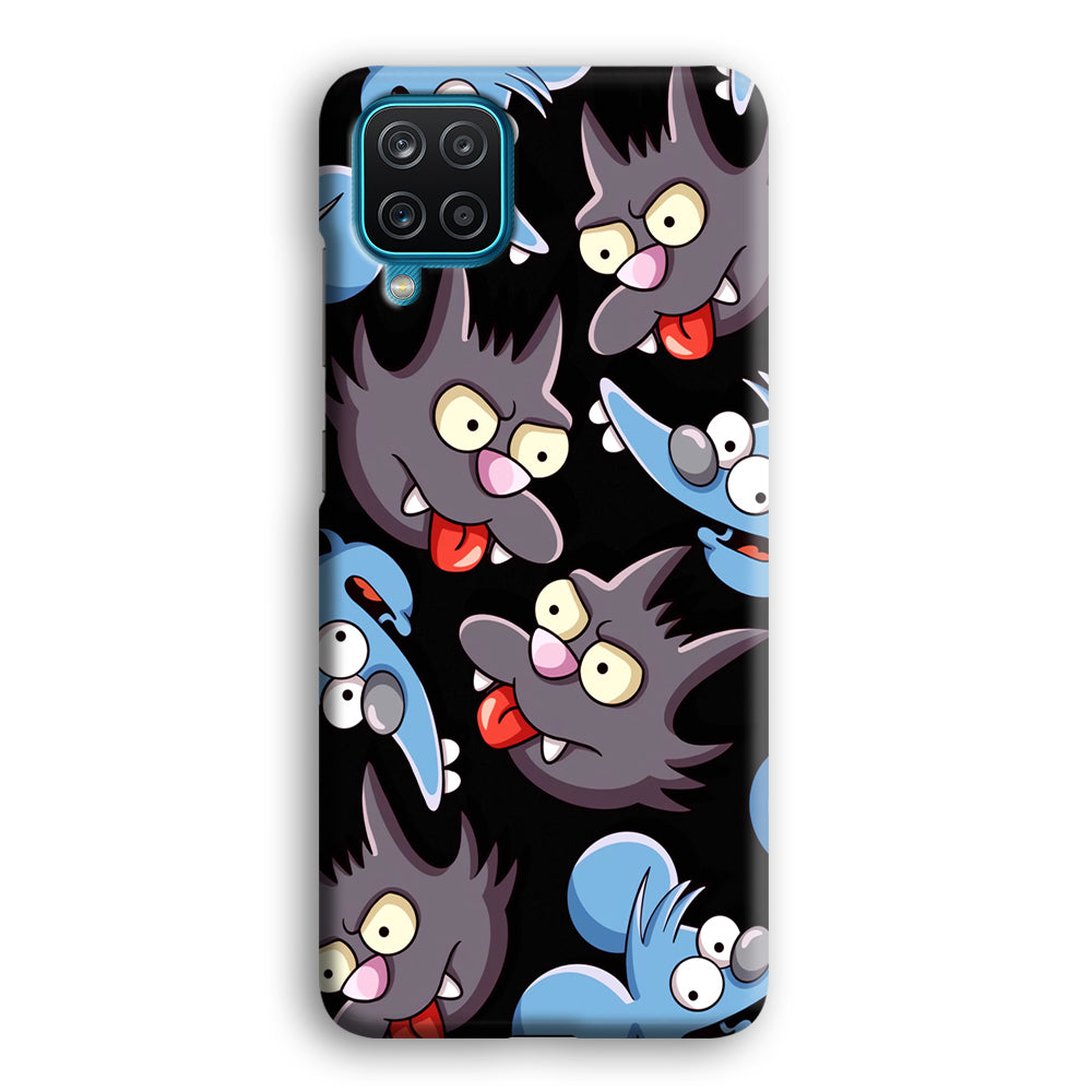 Simpson Snowball Cat Samsung Galaxy A12 Case