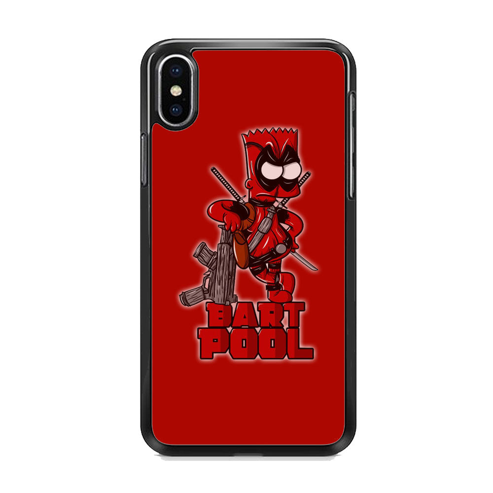Simpson Bart Deadpool iPhone X Case