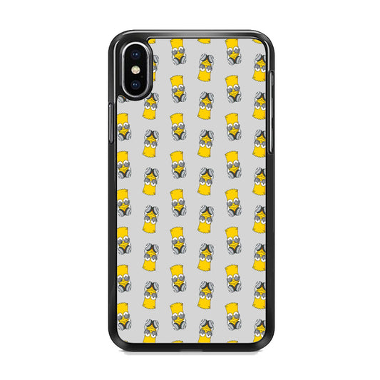 Simpson Doodle Head Earphone iPhone X Case