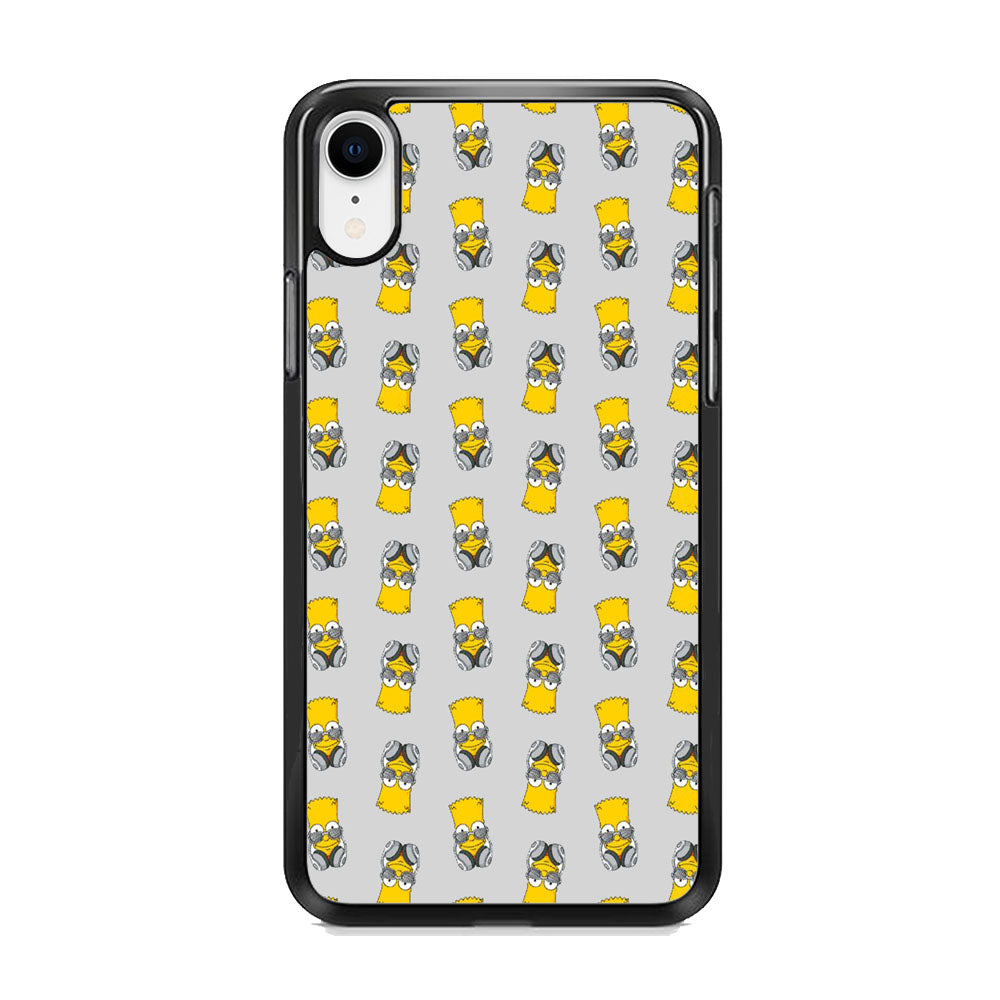 Simpson Doodle Head Earphone iPhone XR Case