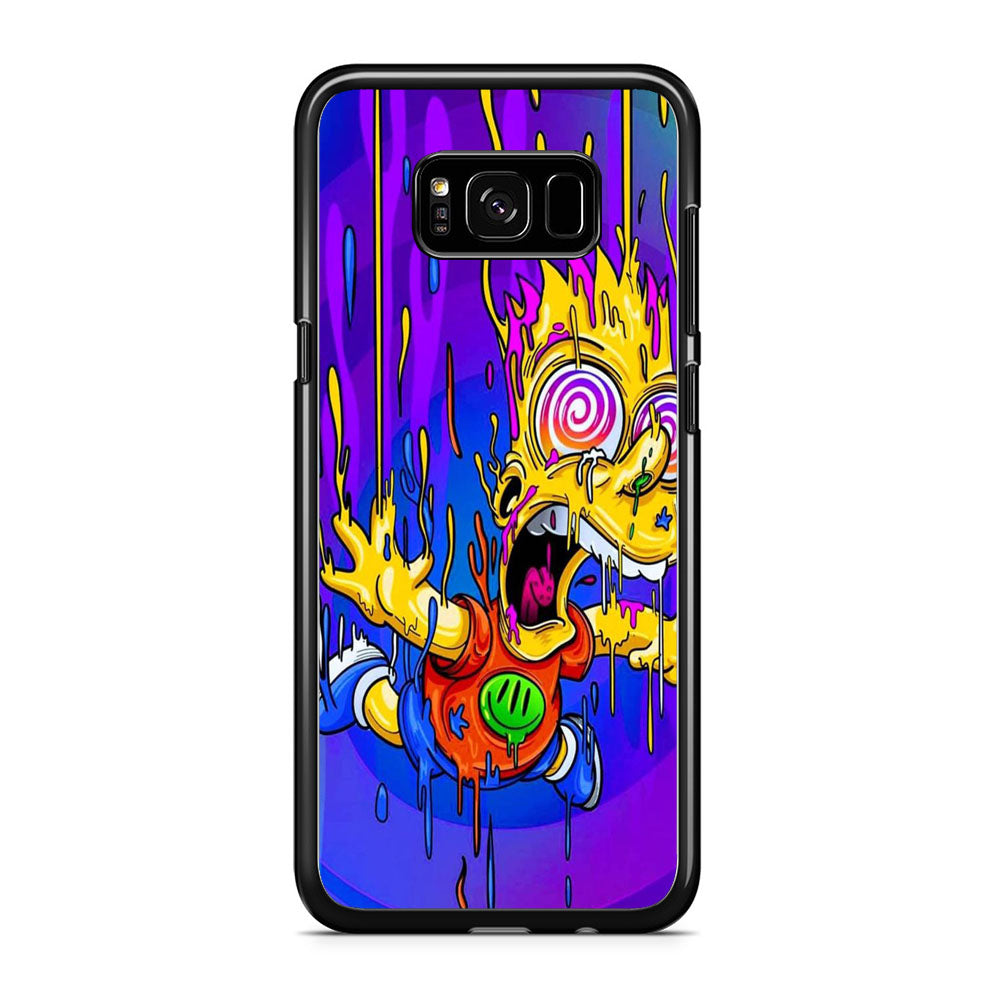 Simpson Melting In The Hallway Time Samsung Galaxy S8 Plus Case